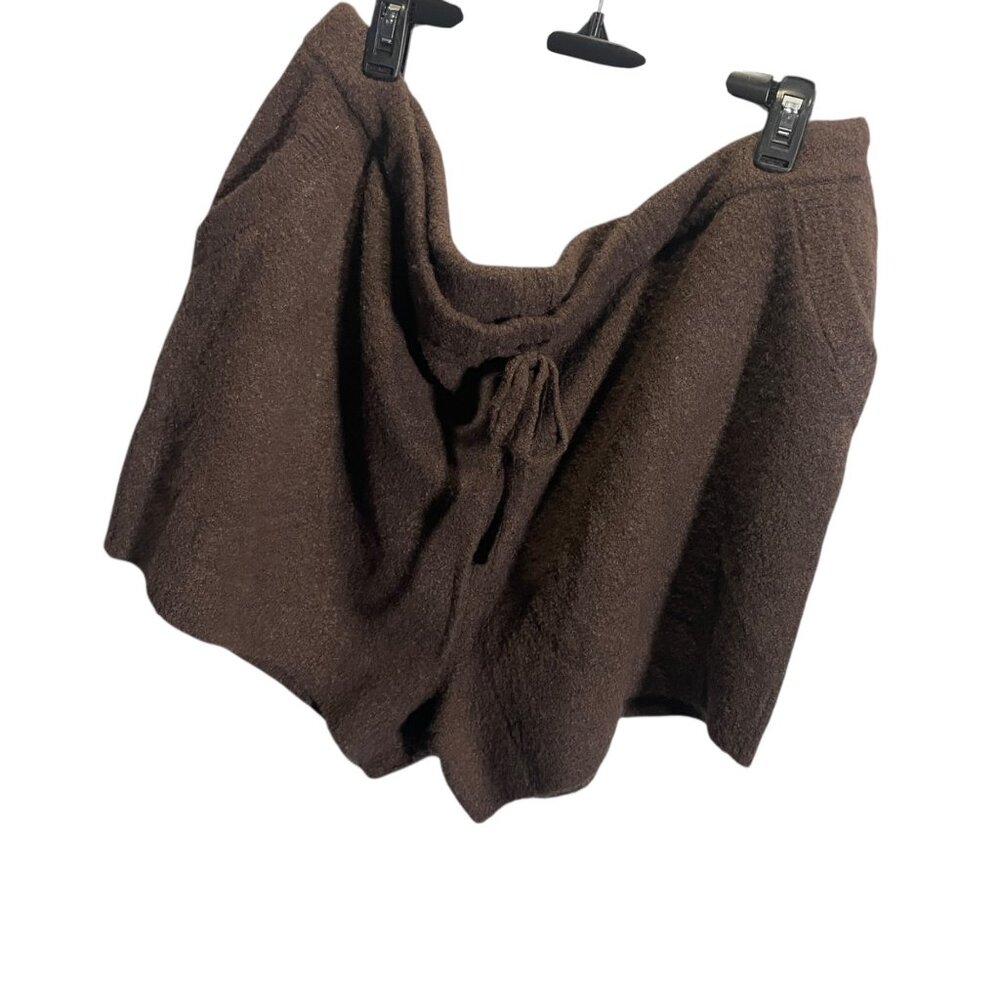 Auden Sweater‎ Knit Brown Drawstring Shorts Women’s Casual Lightweight 2X